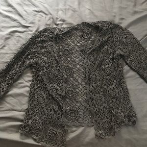 Black see through blouse